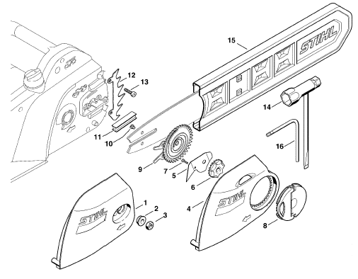 Chain sprocket cover - Tools