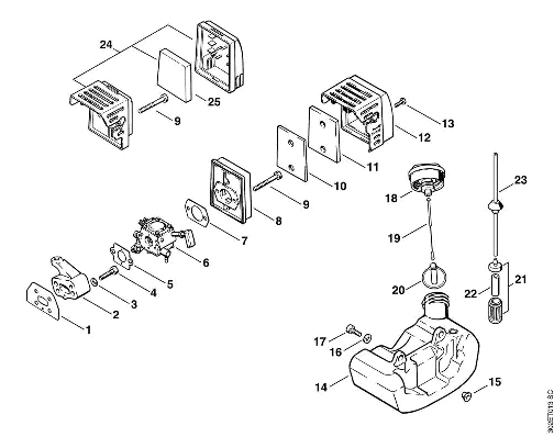 D-Air filter, Fuel tank