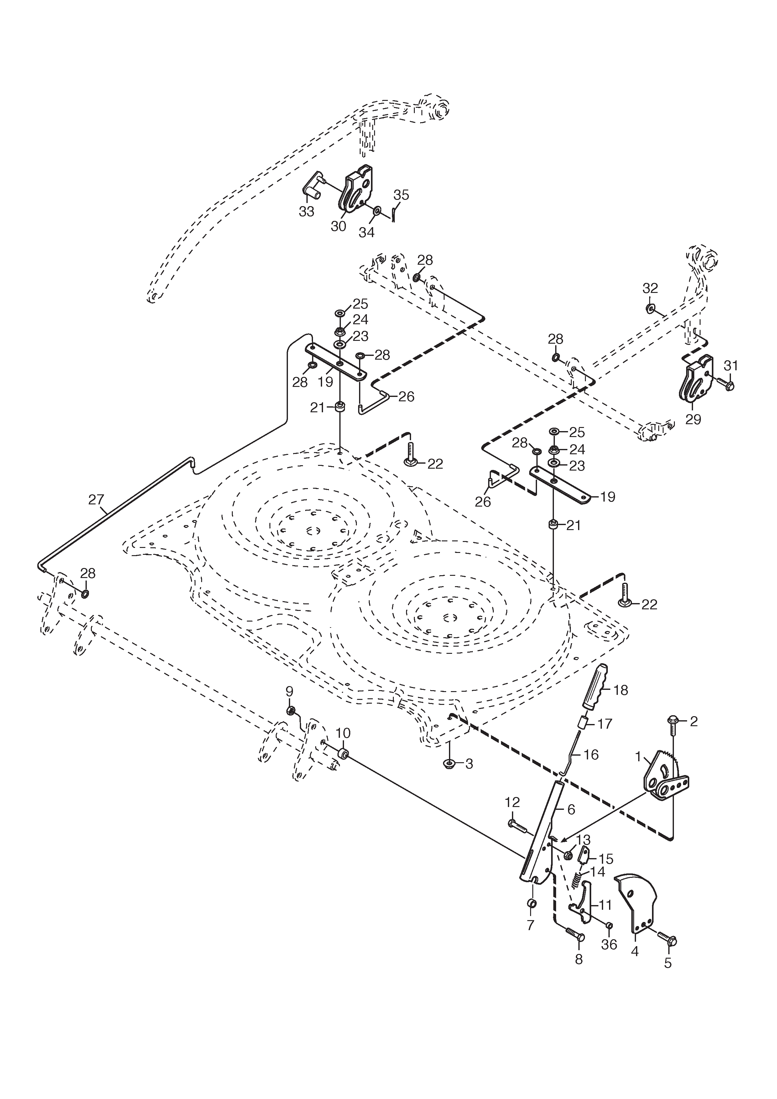 Mower Deck 92M Controls