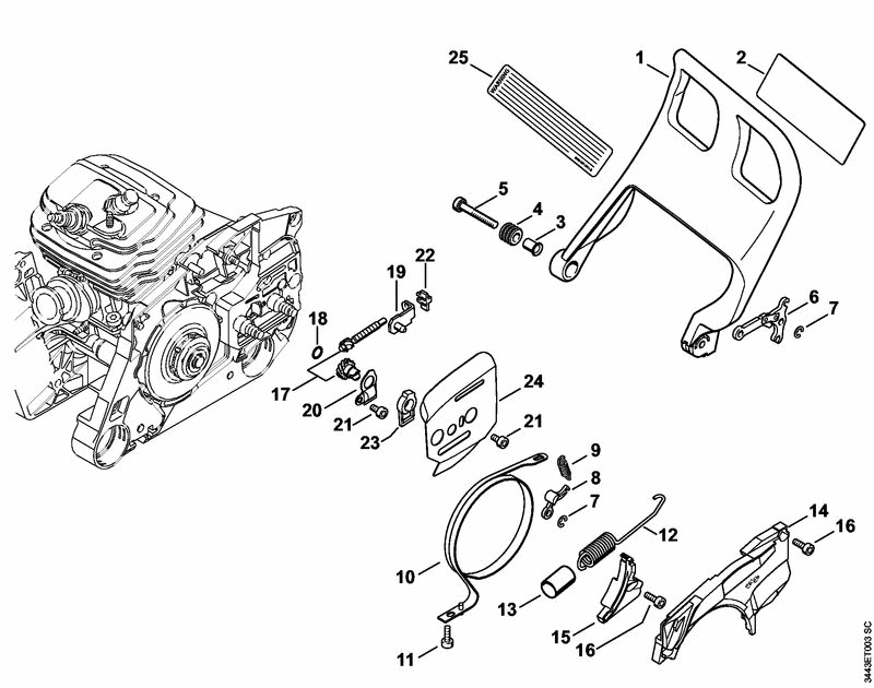 MS461-D CHAIN BRAKE