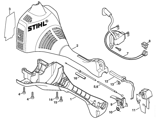 Engine housing (Loop handle)