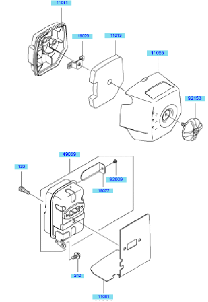 Air Filter & Muffer