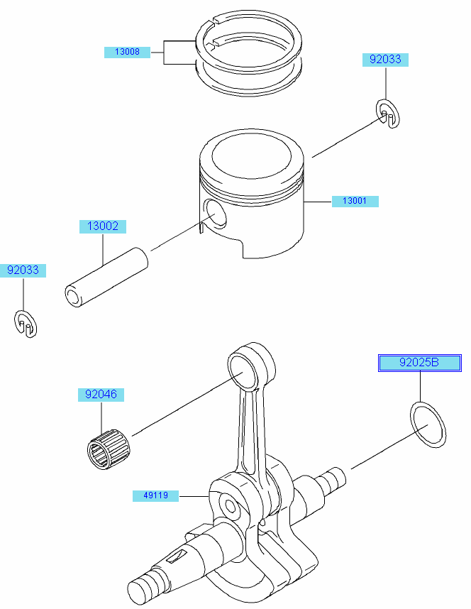 PISTON/CRANKSHAFT