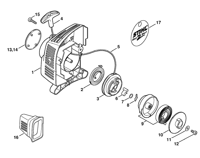 Rewind starter ErgoStart - Easy2Start