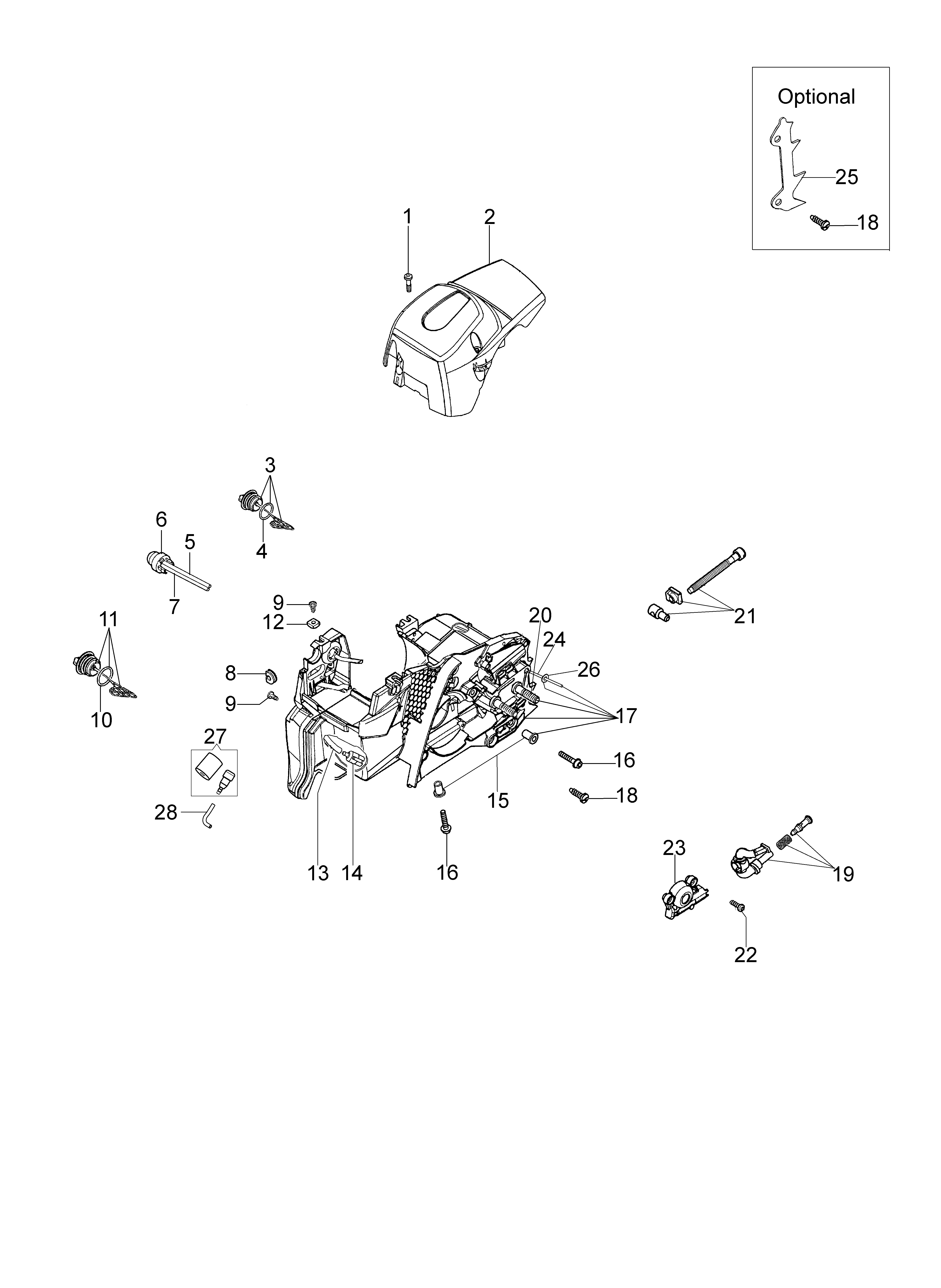 Crankcase assy