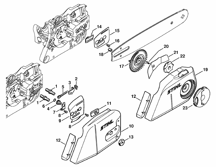 Stihl MS 270 Chainsaw (MS270 C-B) Parts Diagram, Chain Tensioner