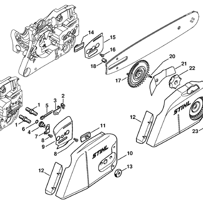 Stihl MS 270 Chainsaw (MS270 C-B) Parts Diagram, Chain Tensioner