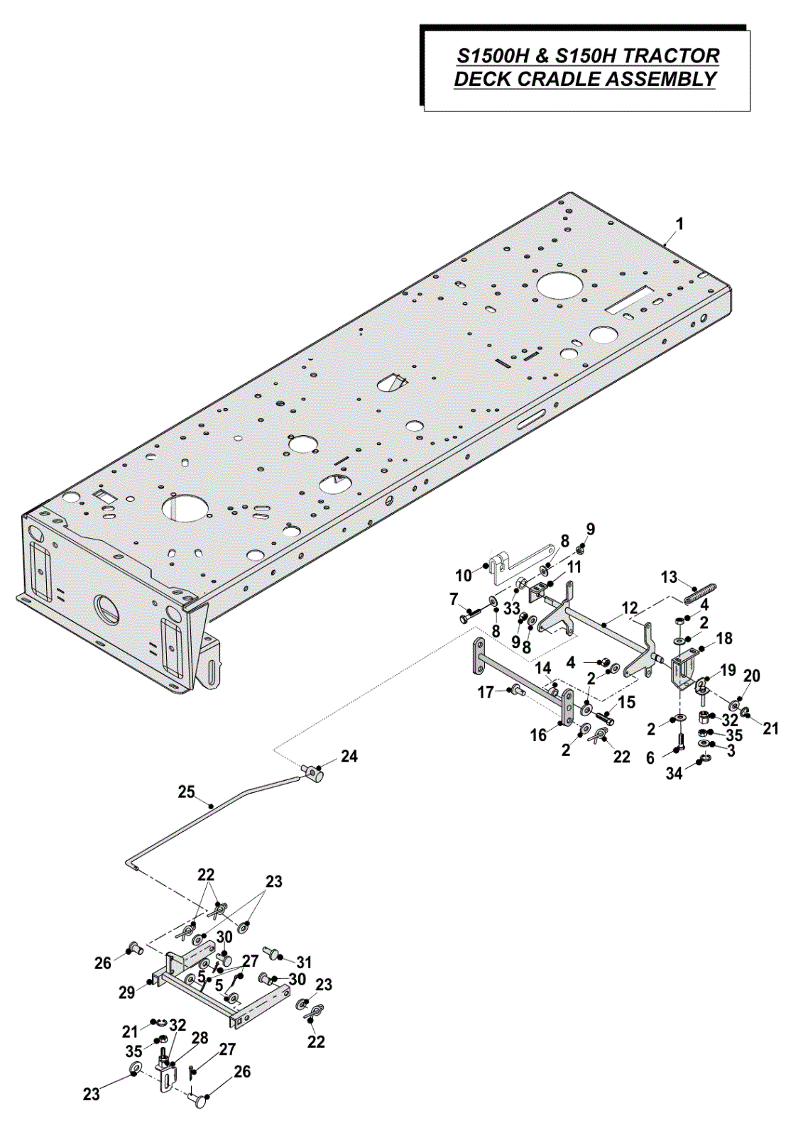 Deck Cradle Assembly