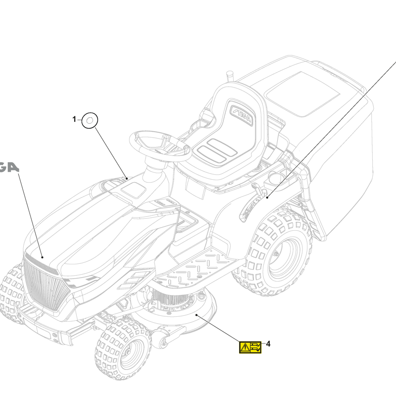 798e Stiga Estate 798e (2T2800481-ST1 (2025)) Parts Diagram, Labels