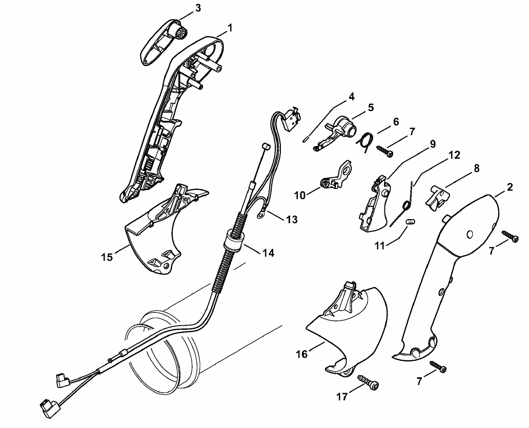 Control handle B BR 350