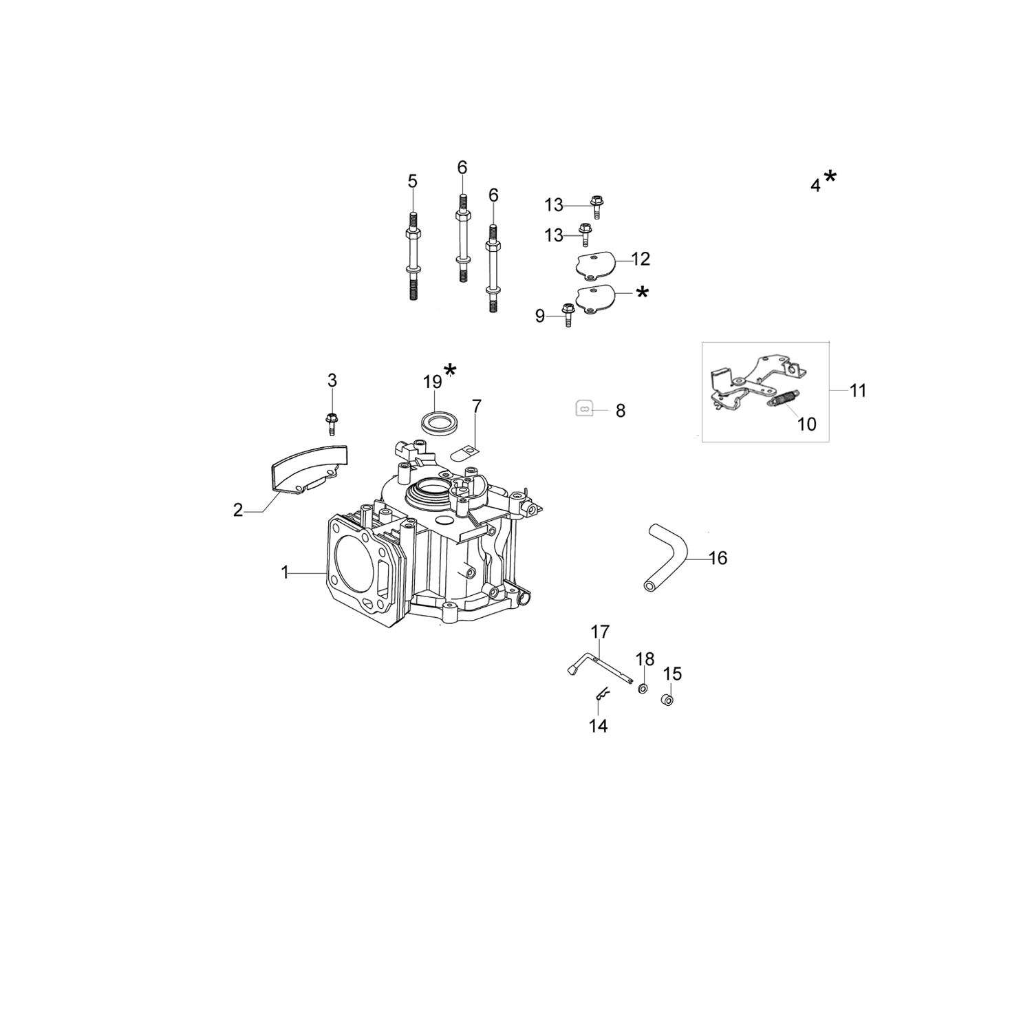 Emak Engine Efco LR 53 PK (K700) Emak Engine Lawnmower (LR 53 PK (K700)) Parts ...
