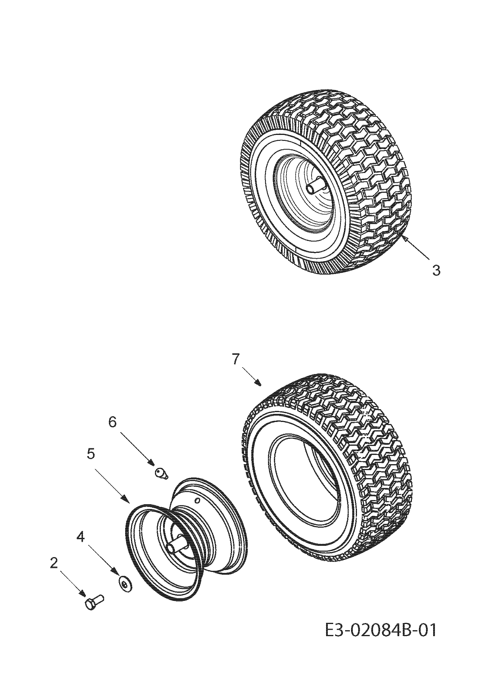 Front wheels