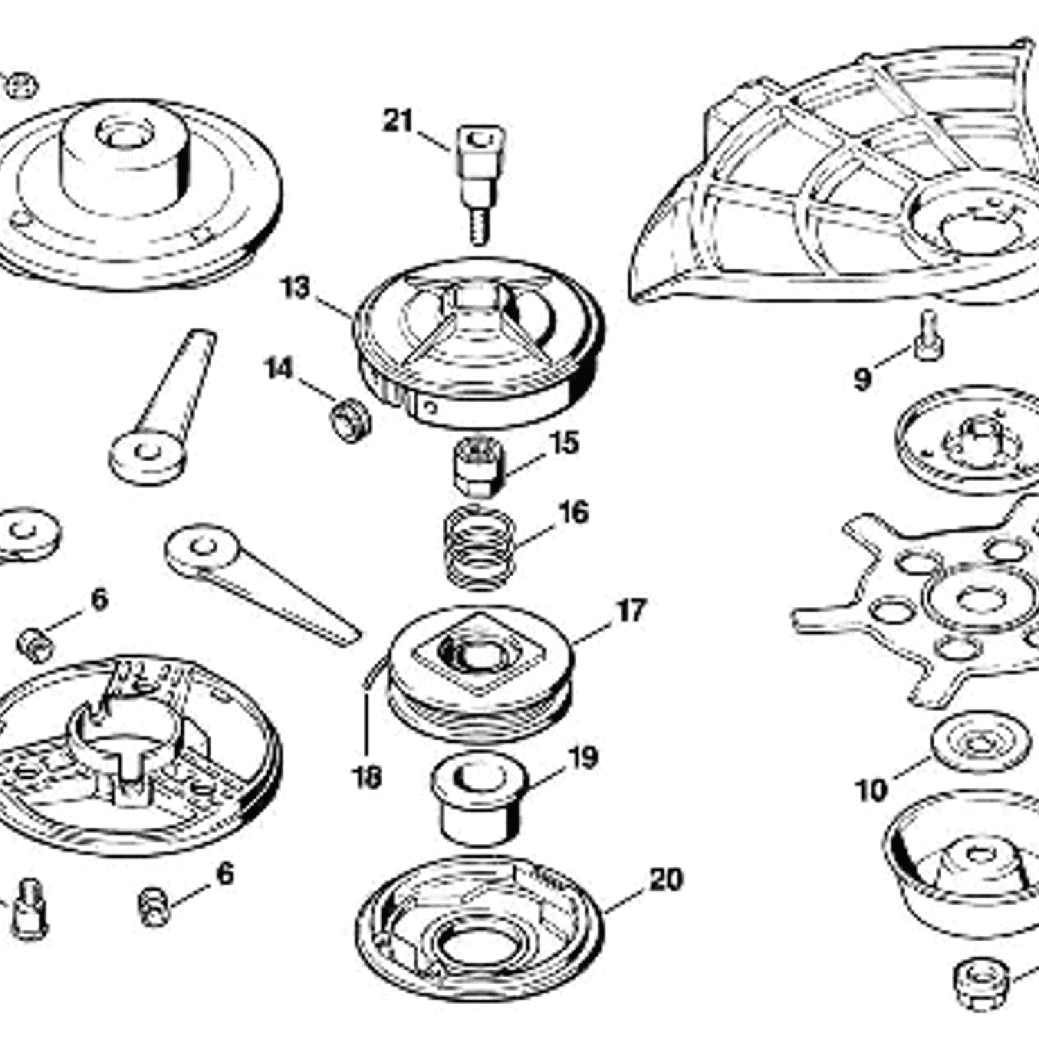 Stihl FS 56 BRUSHCUTTER (FS56) Parts Diagram, L-Cutting tools