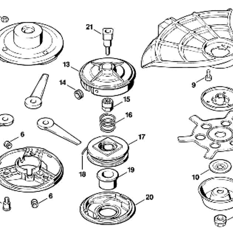 Stihl FS 56 BRUSHCUTTER (FS56) Parts Diagram, L-Cutting tools