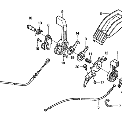 THROTTLE & DRIVE CABLES & LEVERS