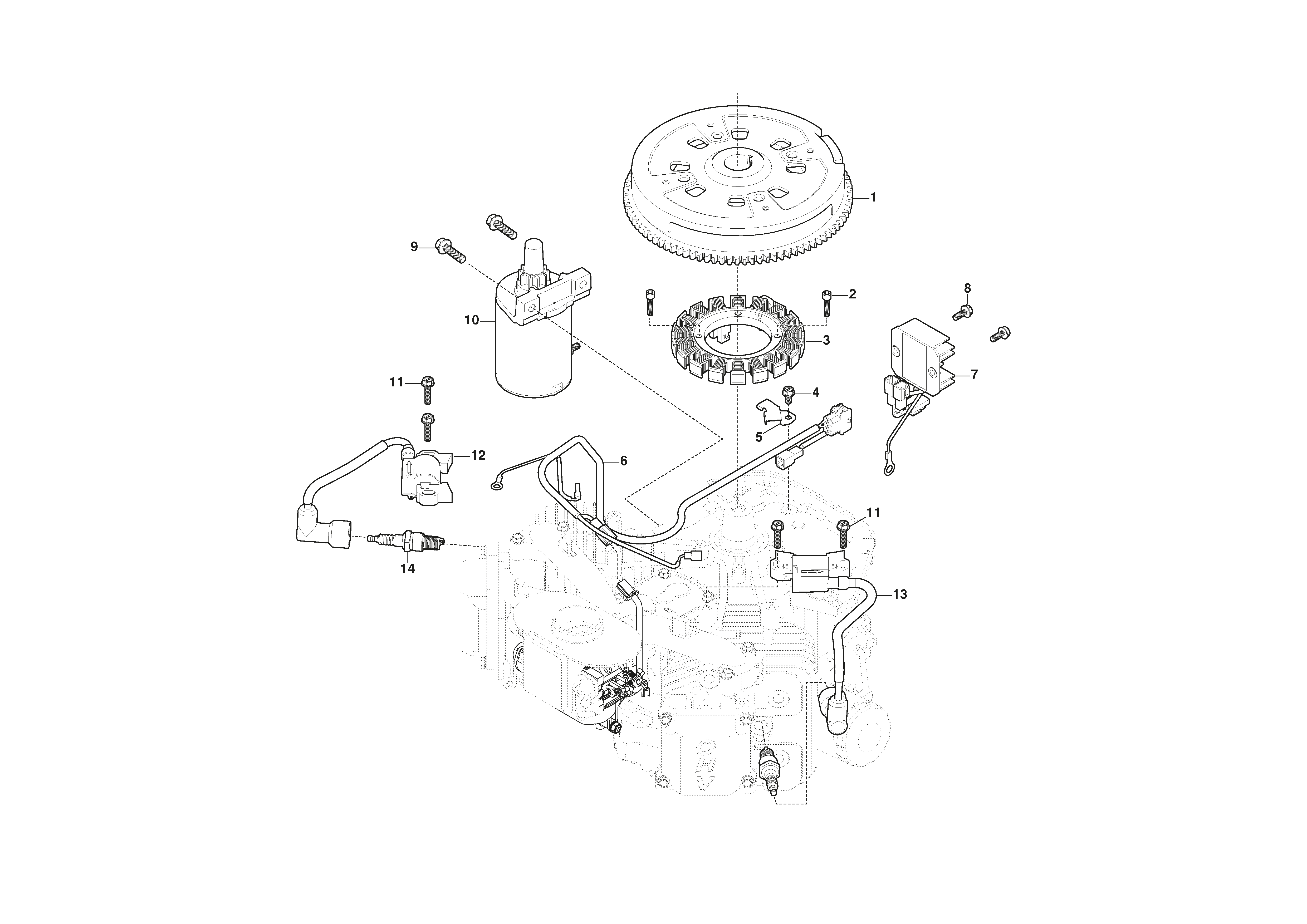 Ignition Coil, Starter Motor, Flywheel_0