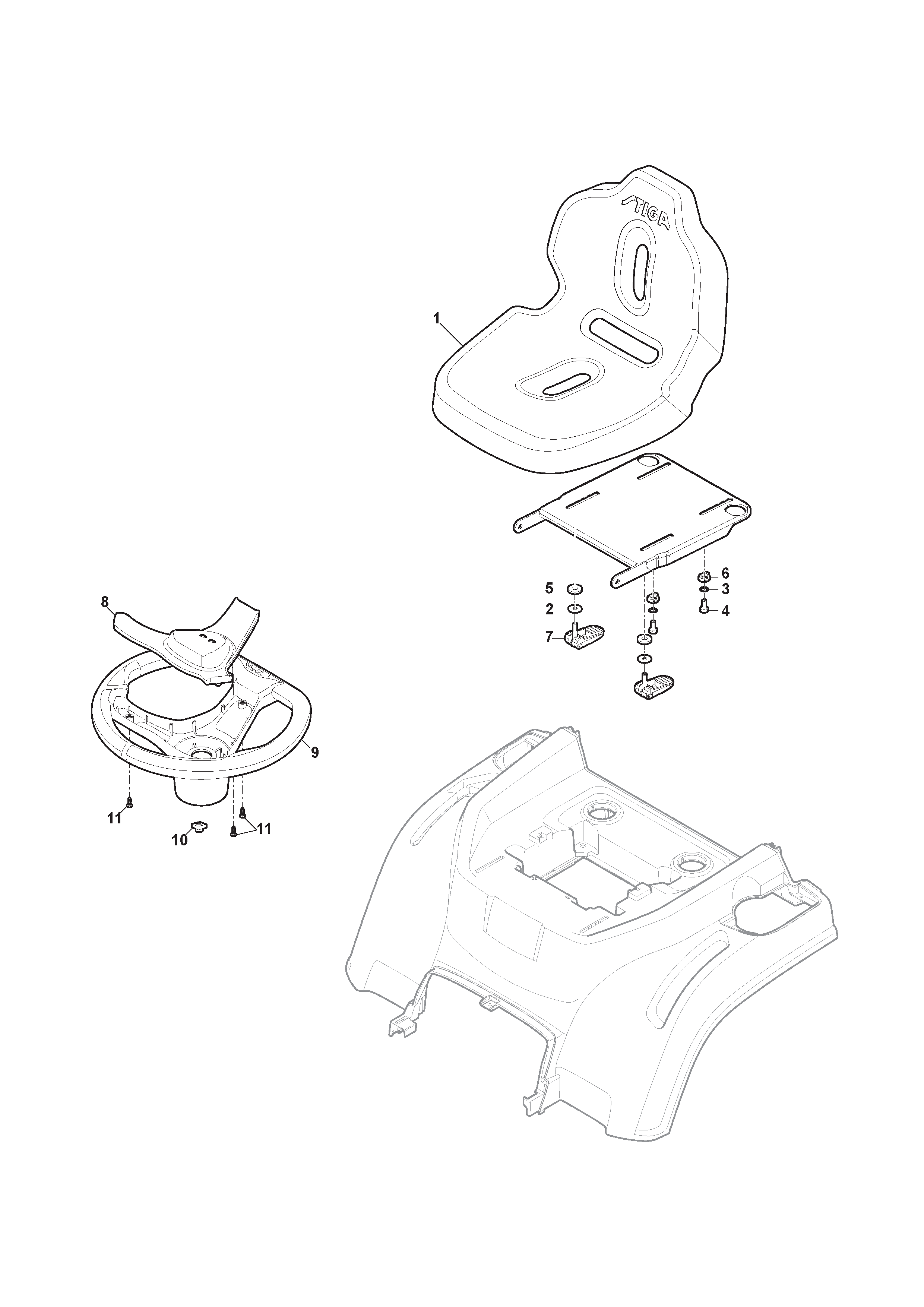 Seat & Steering Wheel