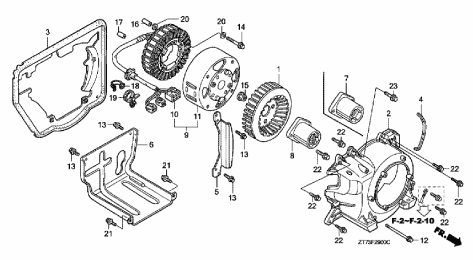 REAR HOUSING-FLYWHEEL