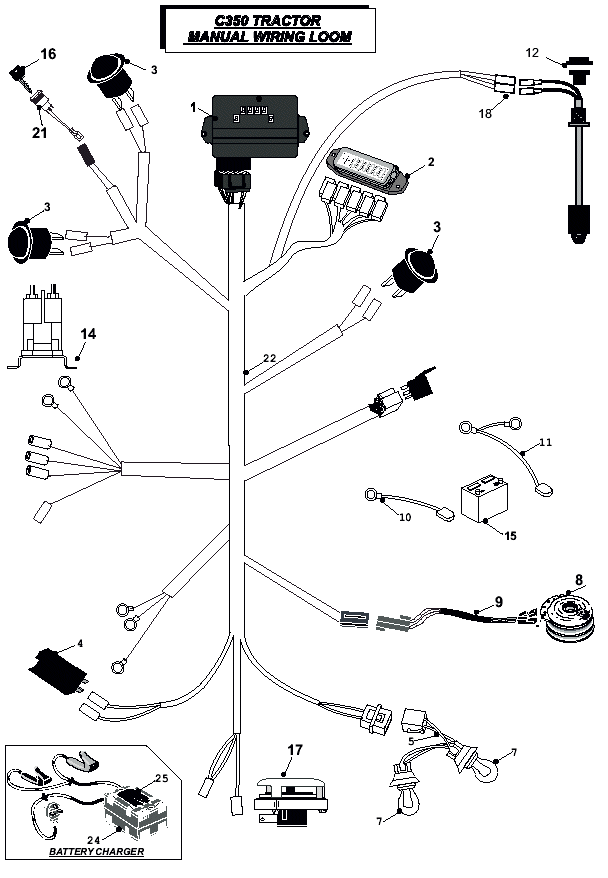 C350 Manual Wiring Loom