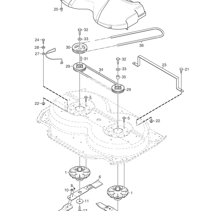 Stiga 95cm Combi Manual Deck (2009) Parts Diagram, Page 3