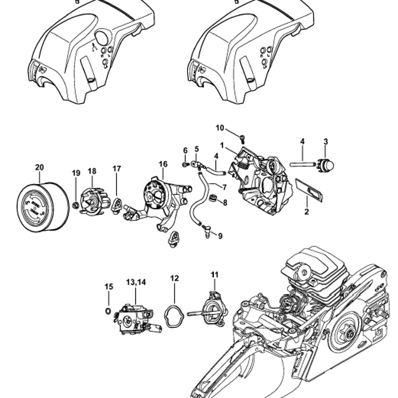 1143 Stihl Kettenraddeckel MS 231 MS231 MS 251 MS251 C 1143 Stihl Kettenraddeckel MS 231 MS231 MS 251 MS251 C