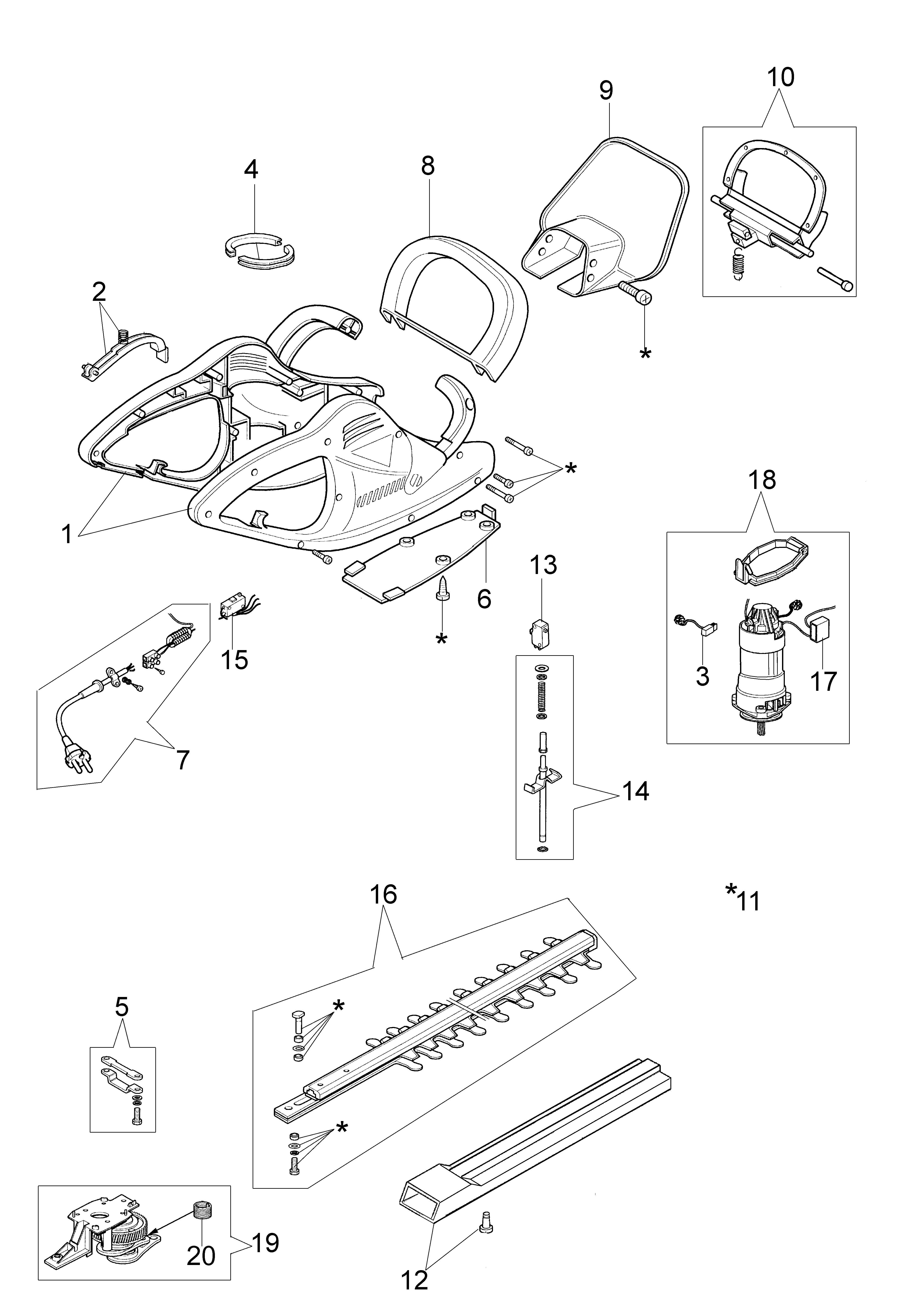 Illustrated parts list (Until 5947020000)
