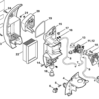 Controls for Stihl Blower Br430 Br450 # 4244 790 4901 ---- Bay 2111 Controls for Stihl Blower Br430 Br450 # 4244 790 4901 ---- Bay 2111