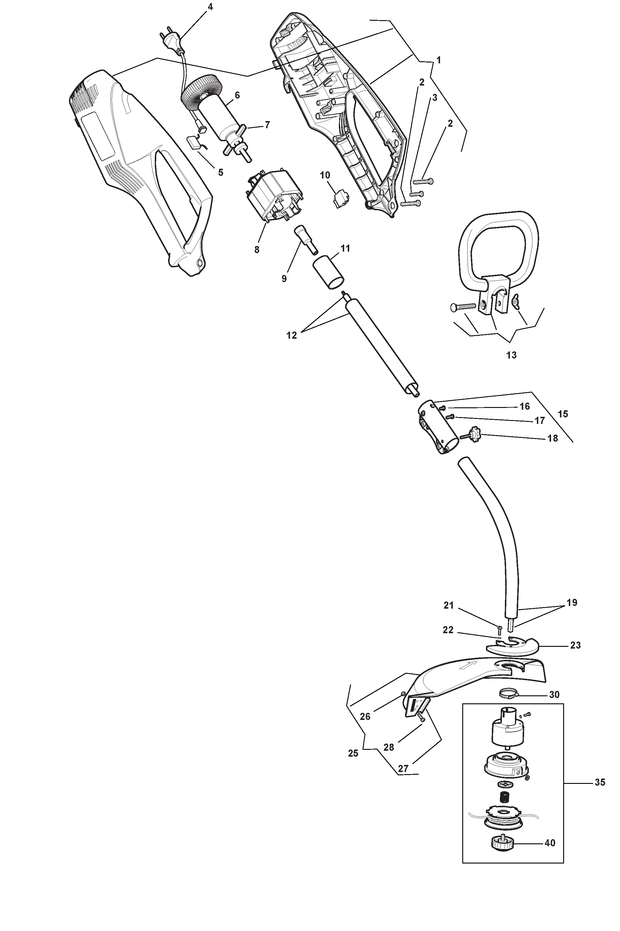 Electric grass trimmer