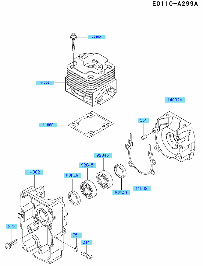 Cylinder - Crankcase