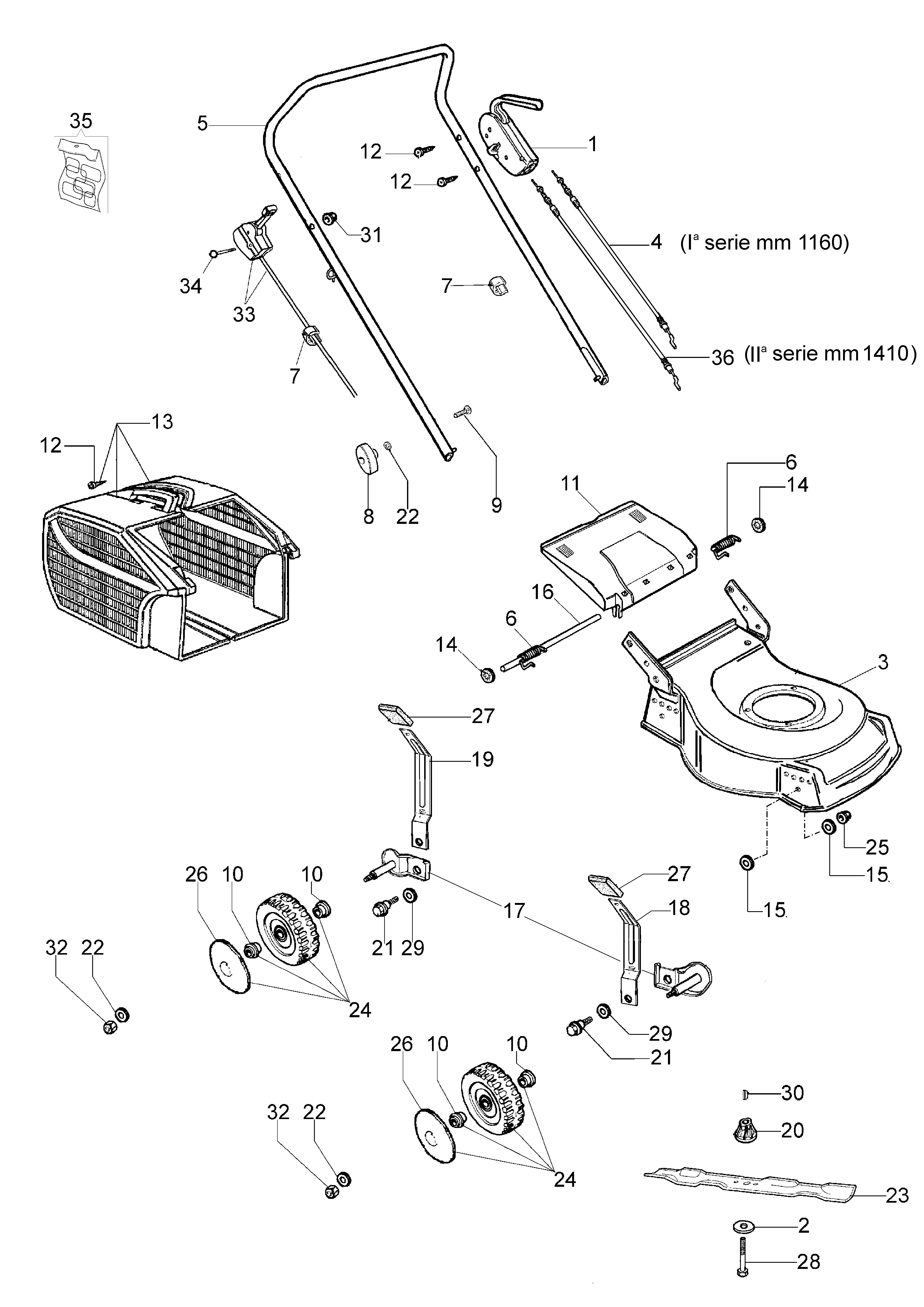 Illustrated parts list