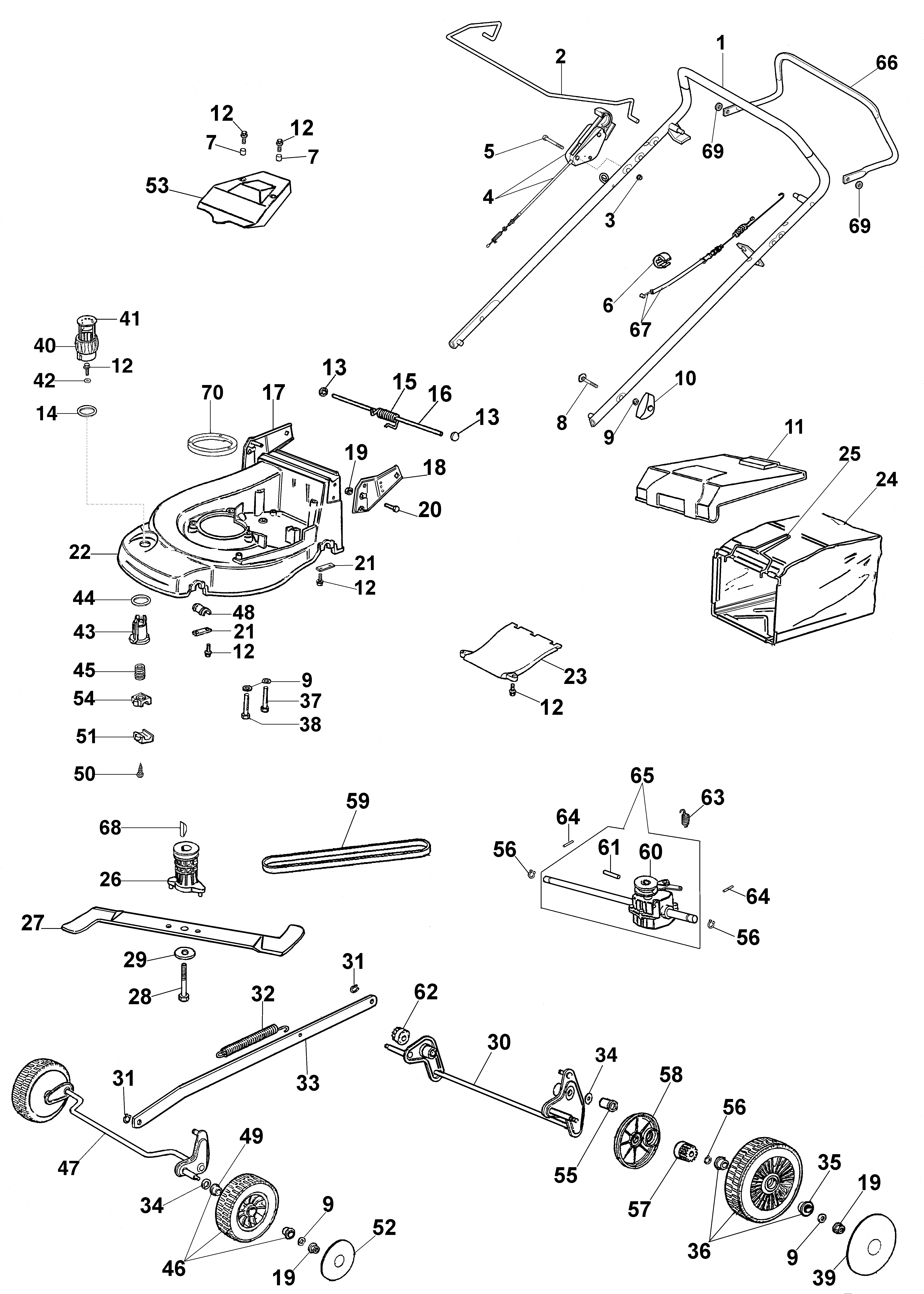 Complete illustrated parts list