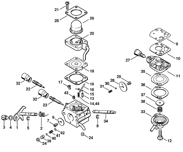Carburetor C1Q-S72 - 2 60 176 729 (03.2003)