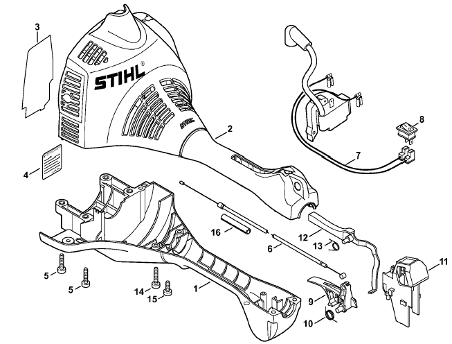 Engine housing (Loop handle)
