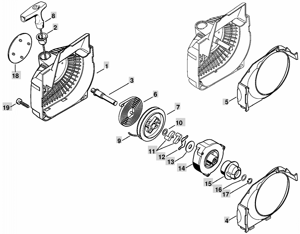 Fan Housing with Rewind Start 2