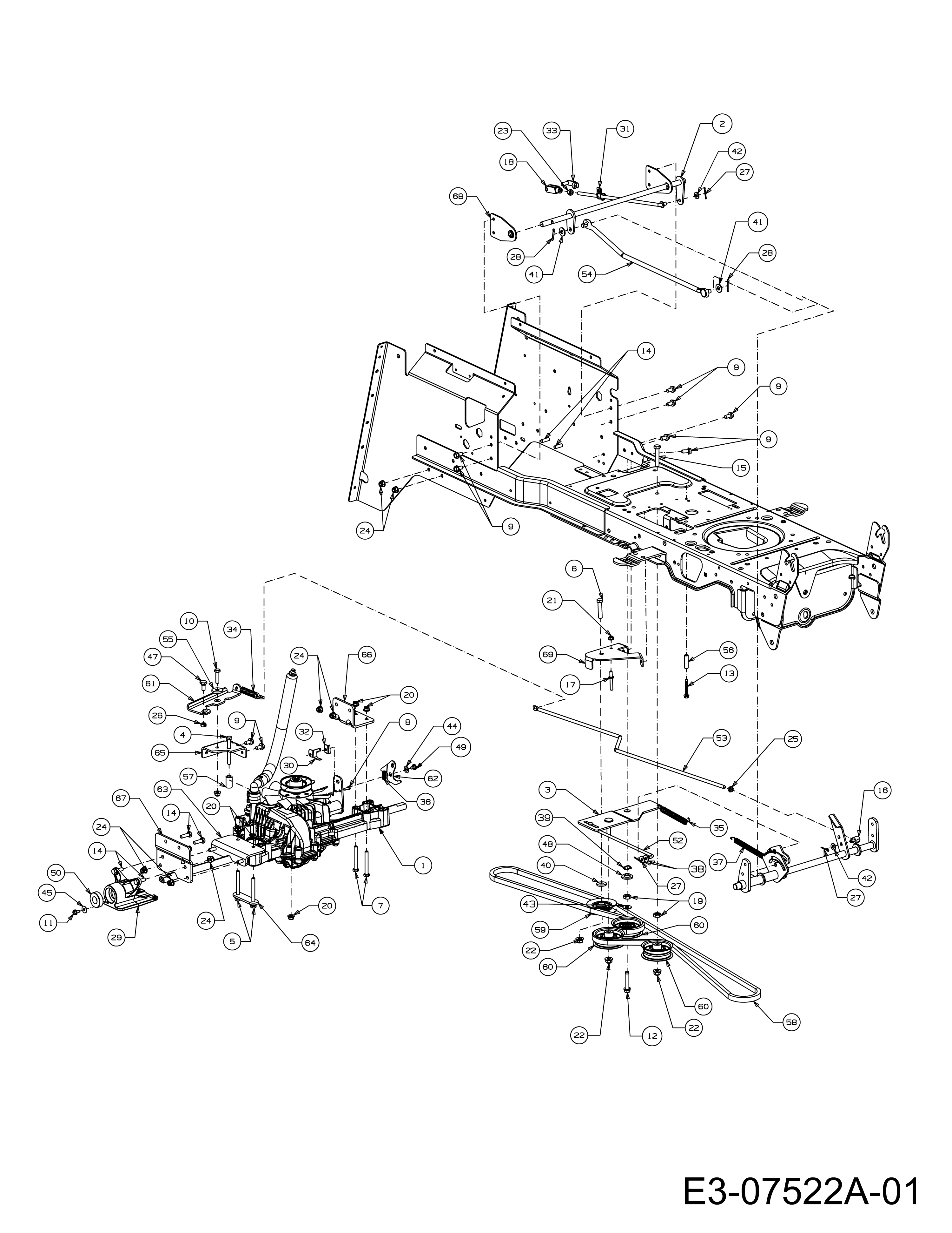 Transmission and frame