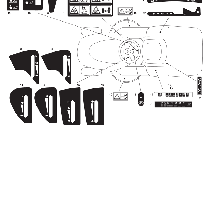 Castel / Twincut / Lawnking TCB16-102H (2011) Parts Diagram, Page 13