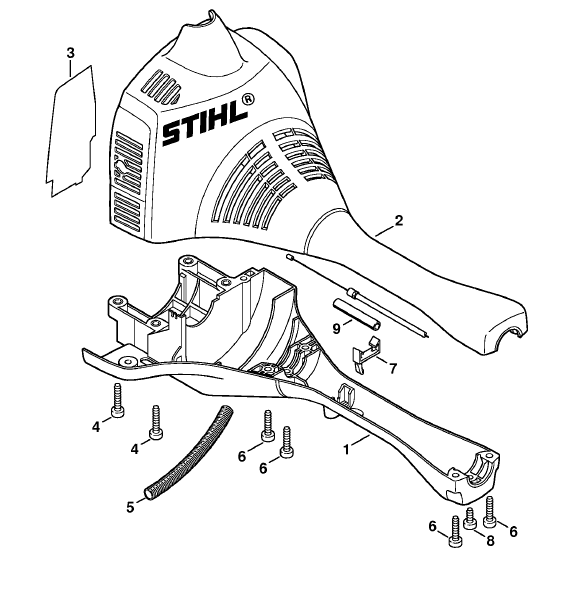 Engine housing (Bike handle)