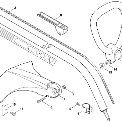 Stihl FS 45 Brushcutter (FS45) Parts Diagram, E-Carburetor C1Q-S44