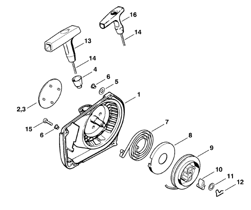 Stihl MS 260 Chainsaw (MS260 PRO) Parts Diagram, Shroud
