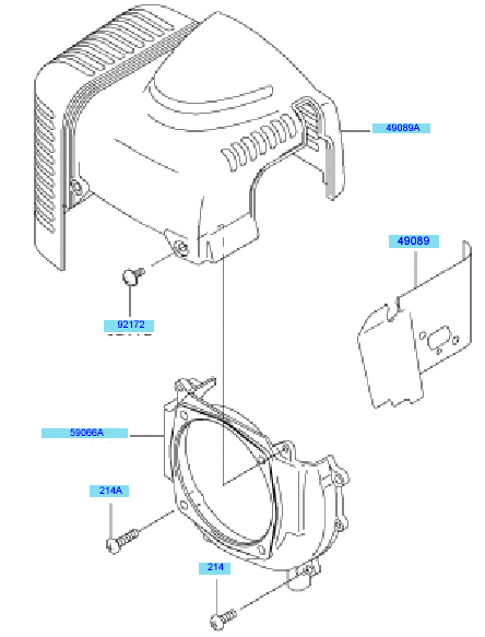 Kawasaki KBH43A (HA043G-BS50) Parts Diagram, Carburetor