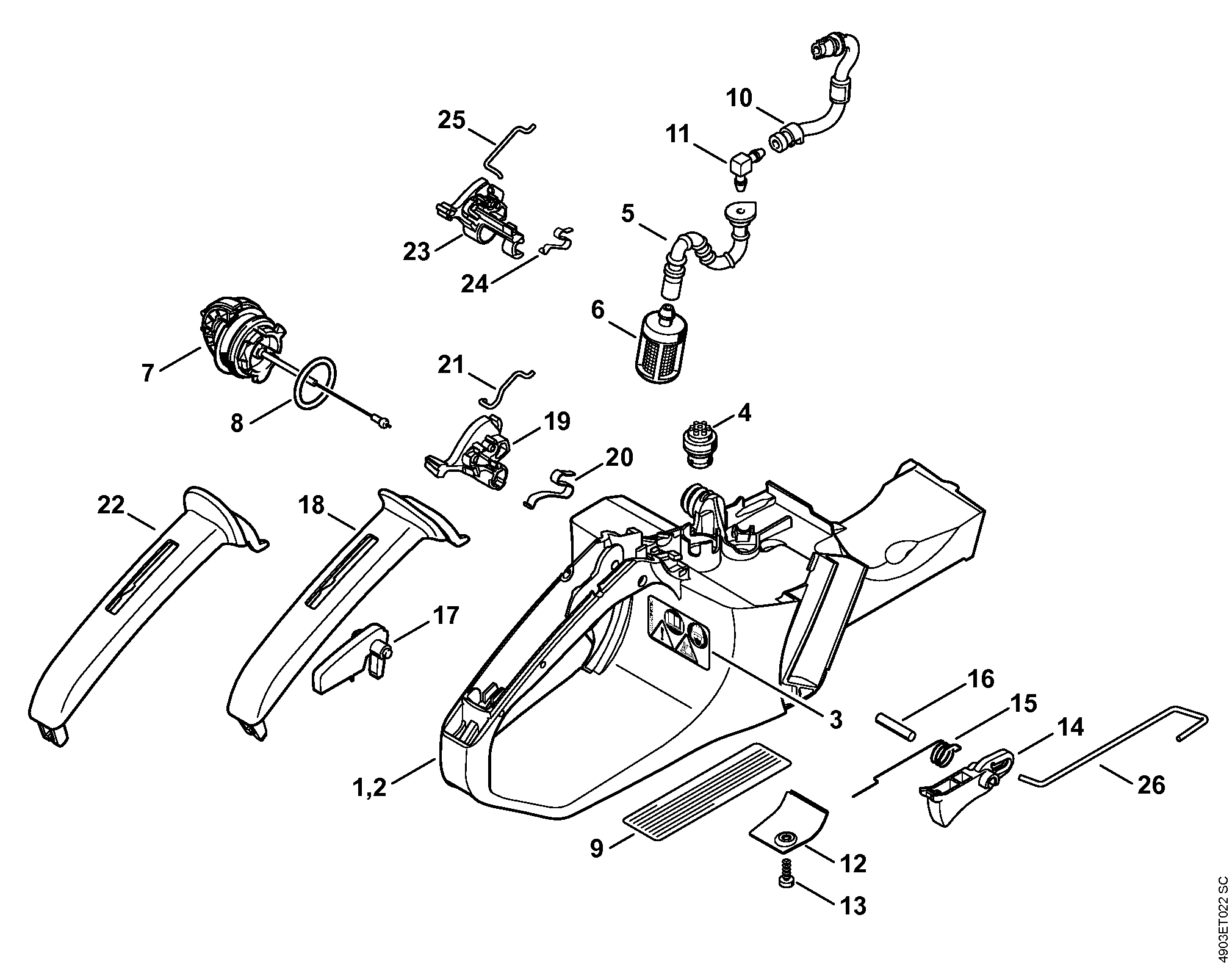Tank housing