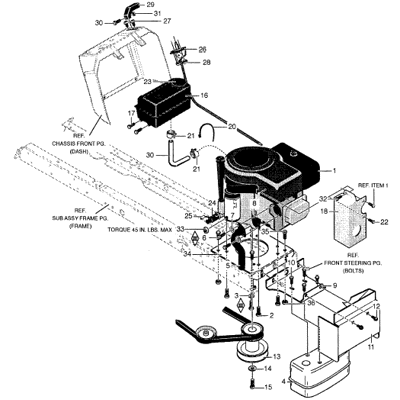 Engine and Control Assy