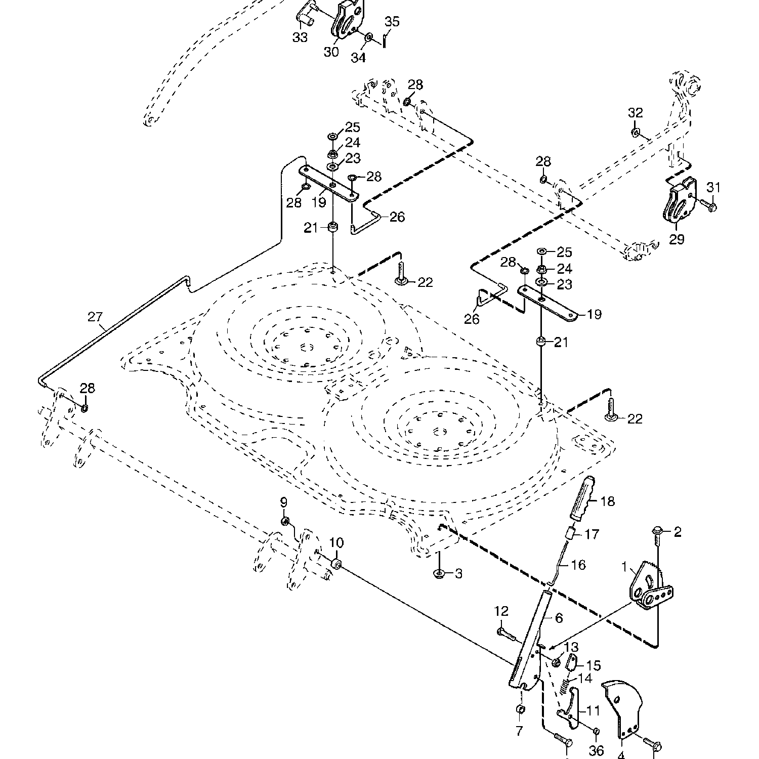 Mountfield 4155H Ride on 01 2004 Parts Diagram Page 14 mountfield-4155h-ride-on-01-2004-parts-diagram-page-14