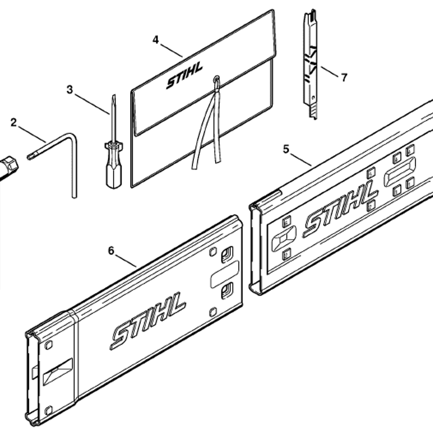 Stihl MS 261 Chainsaw (MS261 CBE) Parts Diagram, Tools