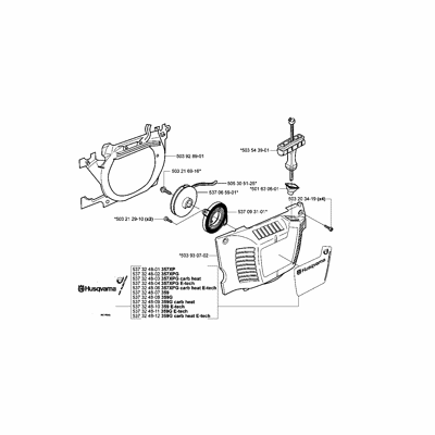 Husqvarna 357XP Chainsaw (2005) Parts Diagram, Page 9 Husqvarna 357XP Chainsaw (2005) Parts Diagram, Page 9
