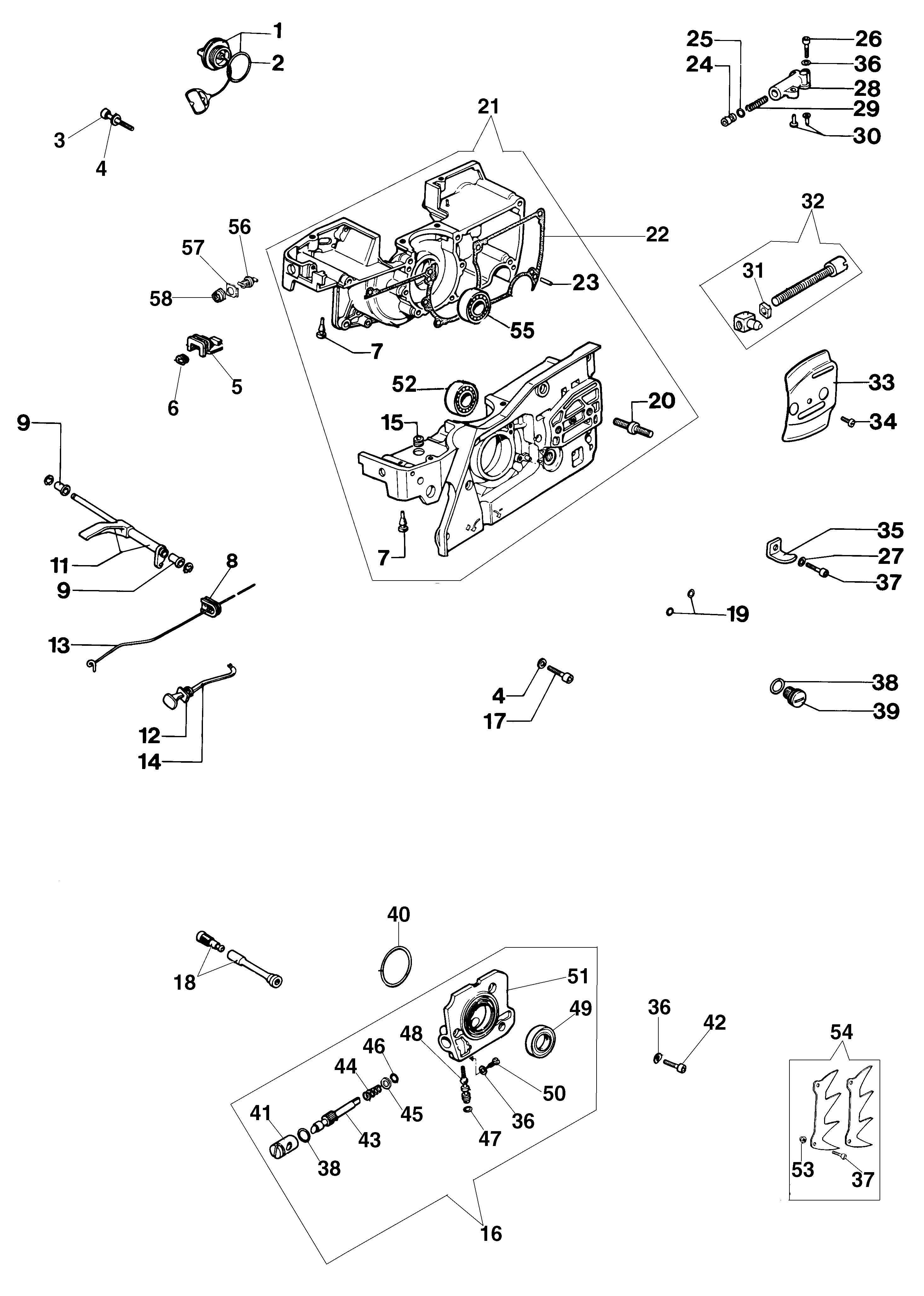 Crankcase assy