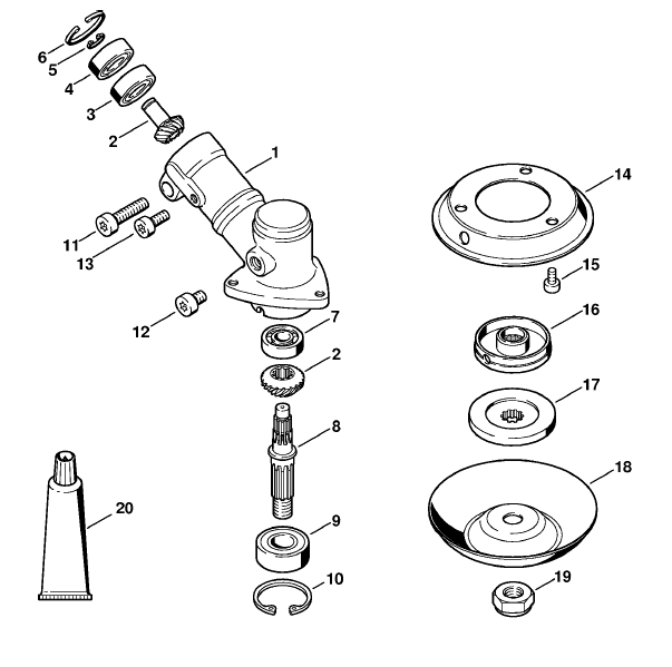 Gear head FR 125