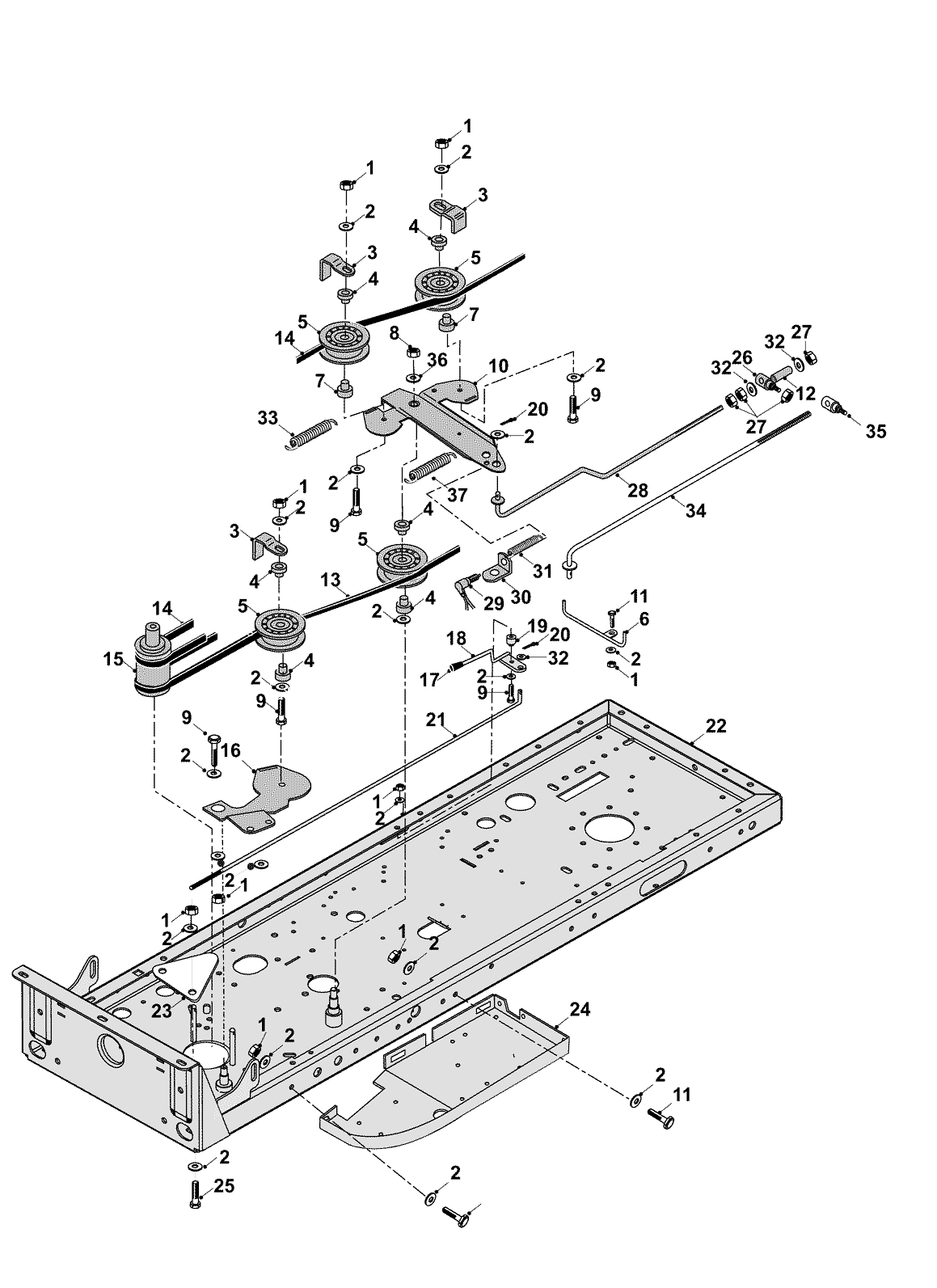PTO & Transmission Drive Assembly