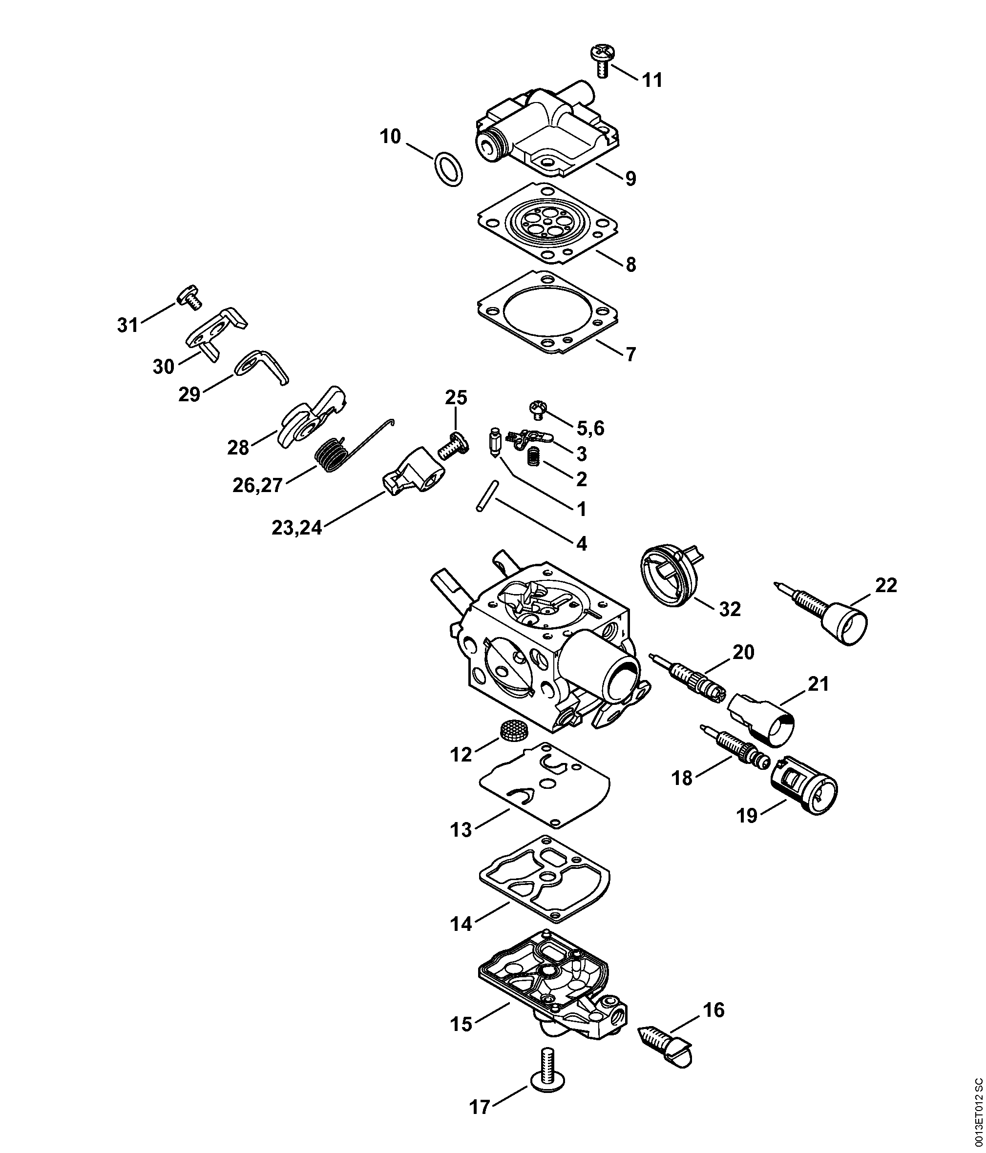 Carburetor C1Q-S250