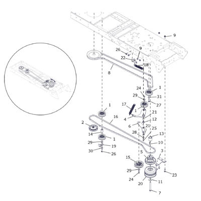 CHASSIS BELT F250